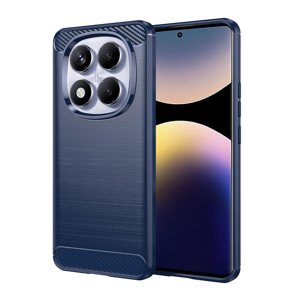 Techsuit - Carbon Silicone - Xiaomi Redmi Note 14 Pro 4G - Blue