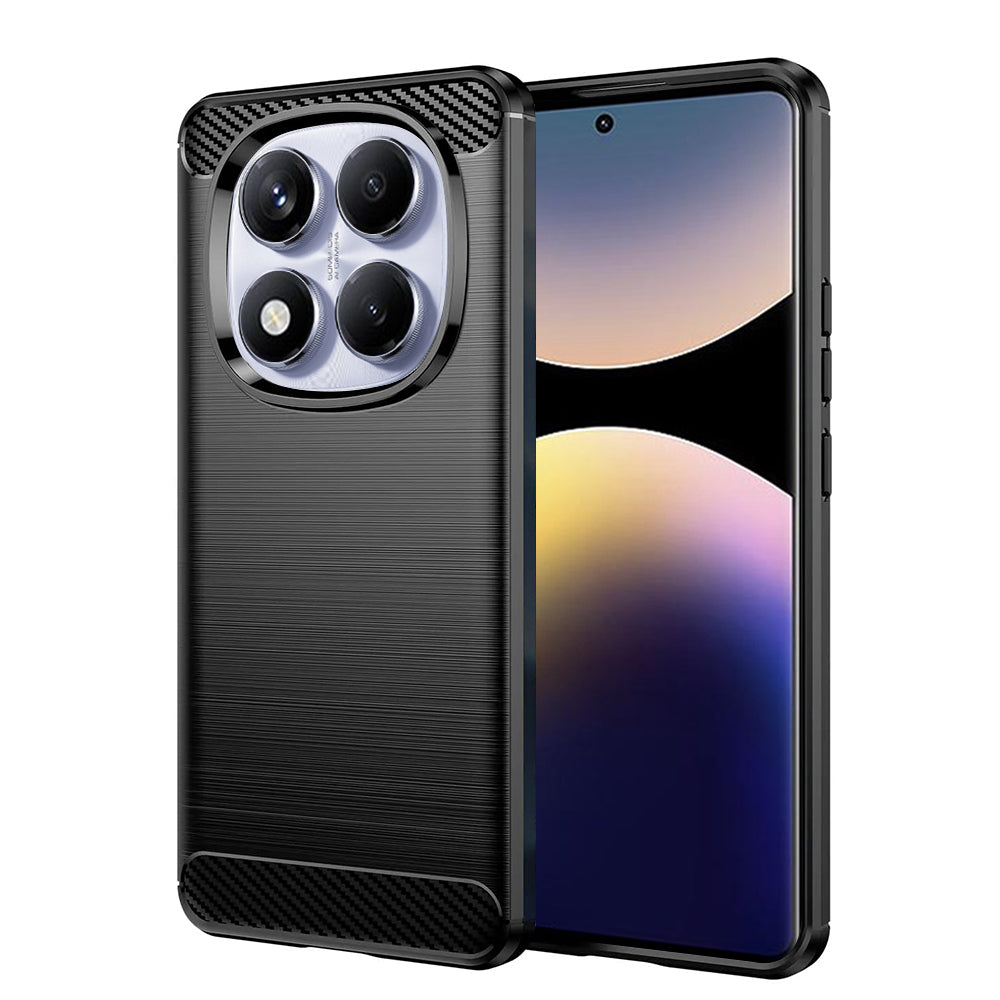 Techsuit - Carbon Silicone - Xiaomi Redmi Note 14 Pro 4G - Black