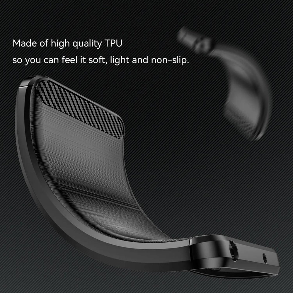 Techsuit - Carbon Silicone - Xiaomi Redmi Note 14 Pro 4G - Black