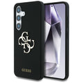 Husa pentru Samsung Galaxy S25 - Guess Silicone 4G Big Metal Logo (GUHCS25SS4SMDK) - Black