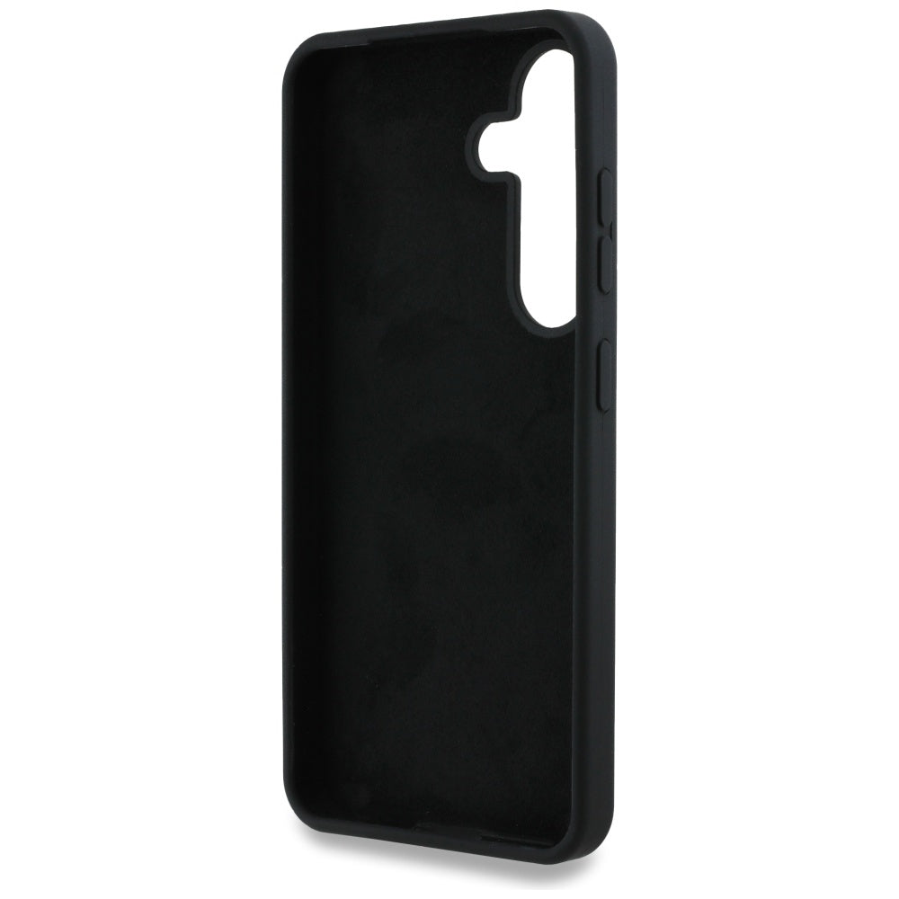 Husa pentru Samsung Galaxy S25 Ultra - Guess Silicone 4G Big Metal Logo (GUHCS25LS4SMDK) - Black
