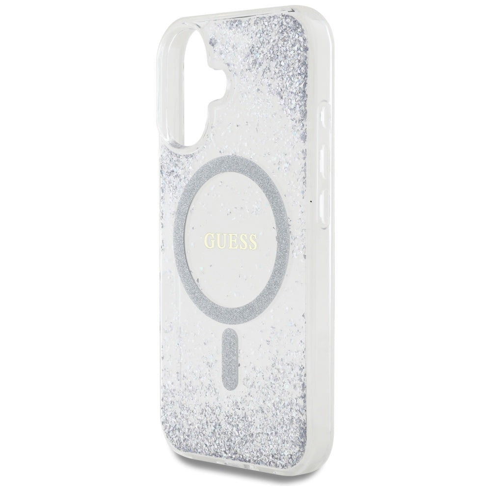 Guess - Hardcase Resin Gradient Glitter MagSafe (GUHMP16SRGRGES) - iPhone 16 - Silver