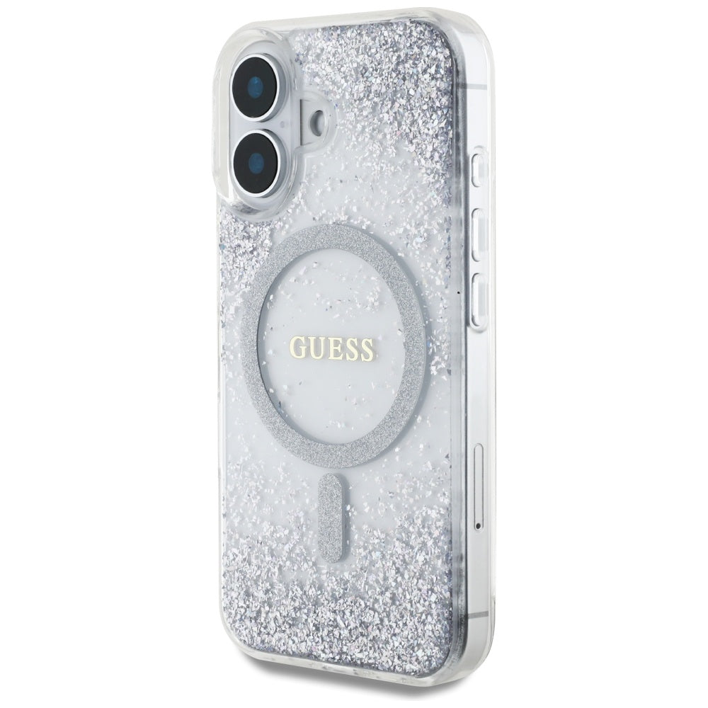 Guess - Hardcase Resin Gradient Glitter MagSafe (GUHMP16SRGRGES) - iPhone 16 - Silver