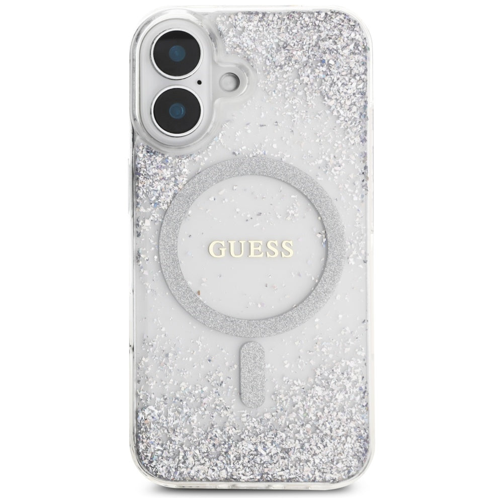 Guess - Hardcase Resin Gradient Glitter MagSafe (GUHMP16SRGRGES) - iPhone 16 - Silver