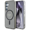 Guess - IML Glitter Circle MagSafe (GUHMS25SHFGEREK) - Samsung Galaxy S25 - Black