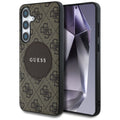 Guess - 4G Circle Classic Logo MagSafe (GUHMS25SP4PGRSGW) - Samsung Galaxy S25 - Brown