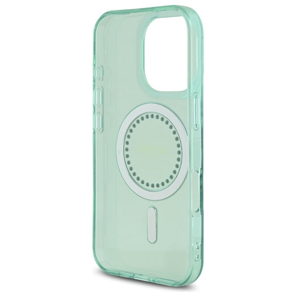 Guess - IML Rhinestones MagSafe (GUHMP16LPFTDTEN) - iPhone 16 Pro - Green