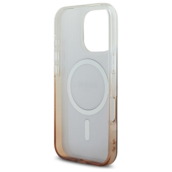 Guess - IML Glitter Gradient MagSafe (GUHMP16LHGRCELW) - iPhone 16 Pro - Brown