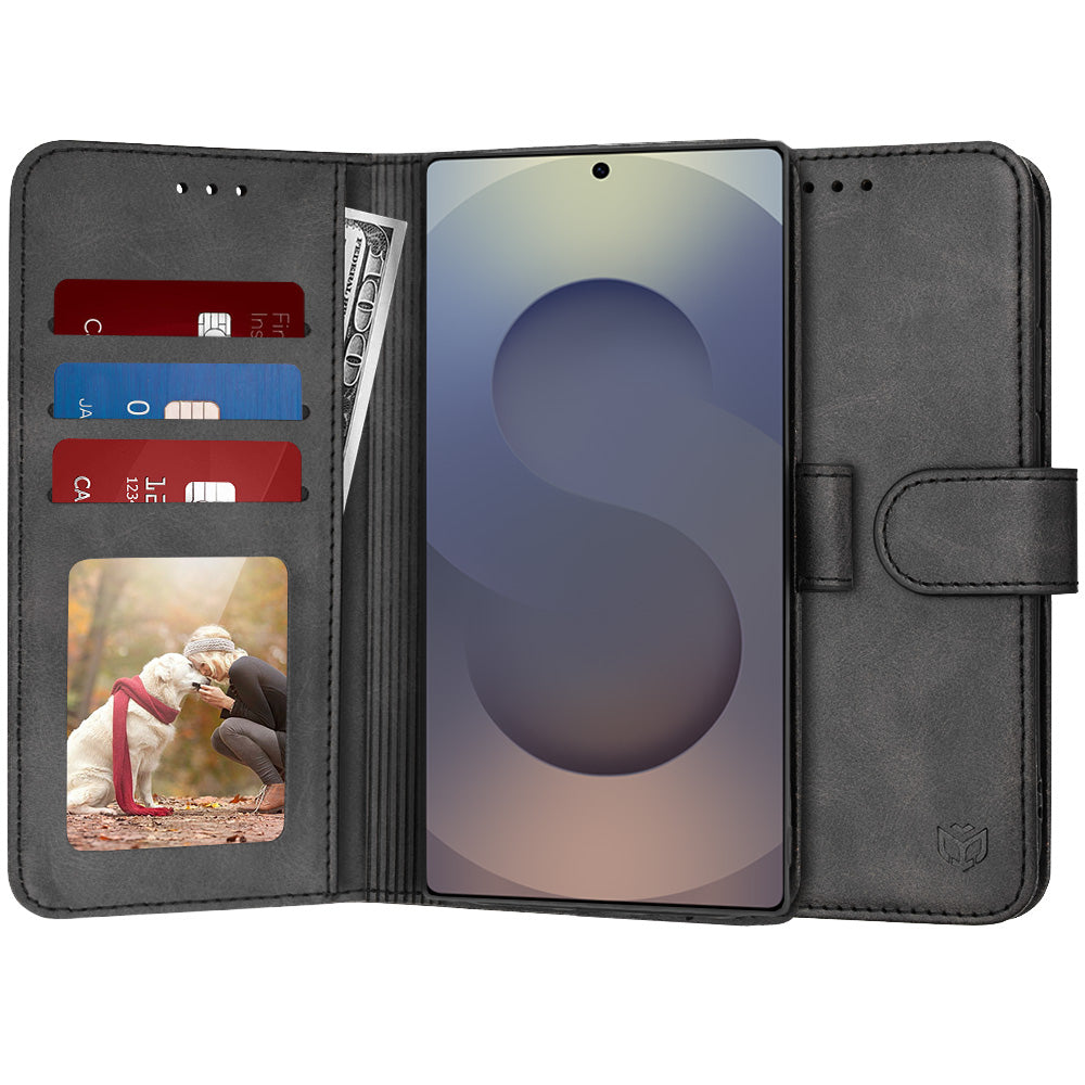 Techsuit - Diary Book - Samsung Galaxy S25 Ultra - Black