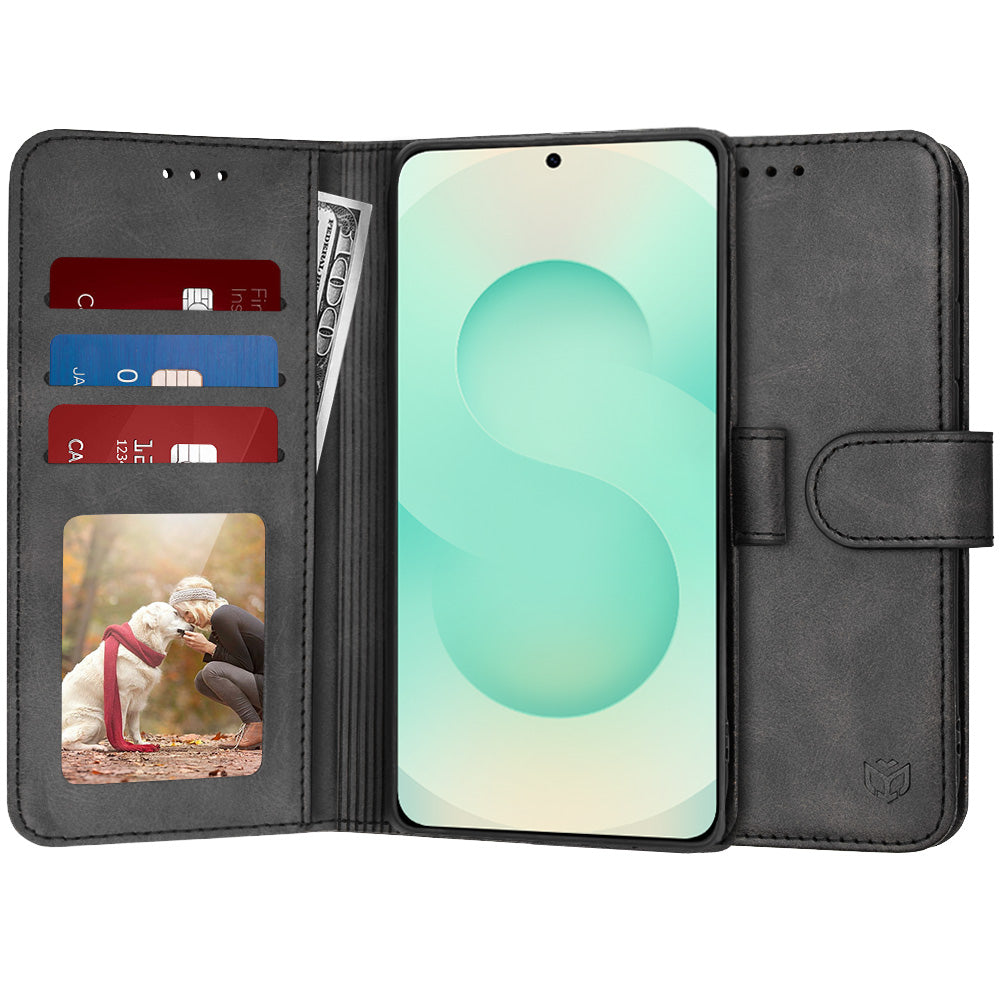 Techsuit - Diary Book - Samsung Galaxy S25 Plus - Black