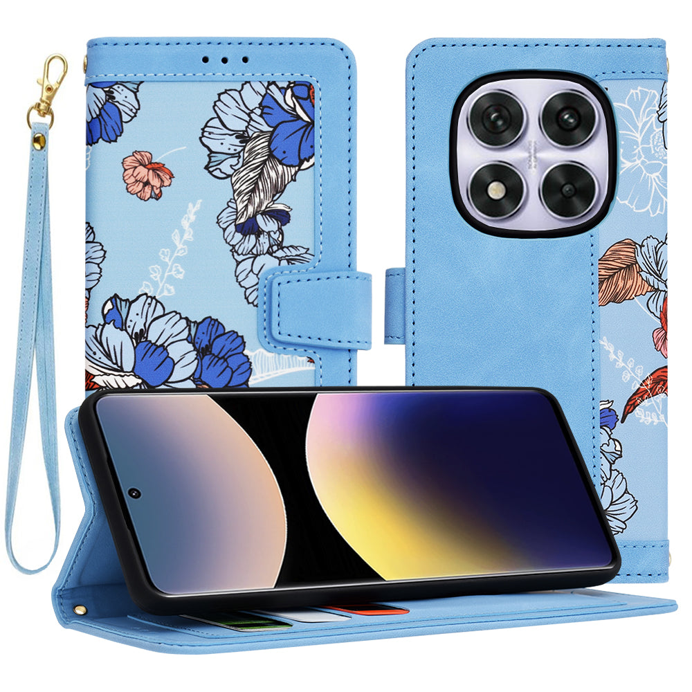 Techsuit - FlipCraft - Xiaomi Redmi Note 14 Pro 5G / Poco X7 - Vibrant Blue