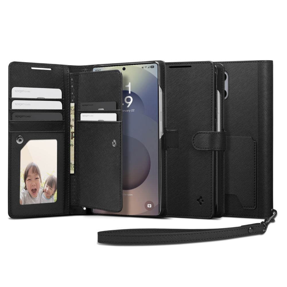 Spigen - Wallet S (ACS09124) - Samsung Galaxy S25 Ultra - Black