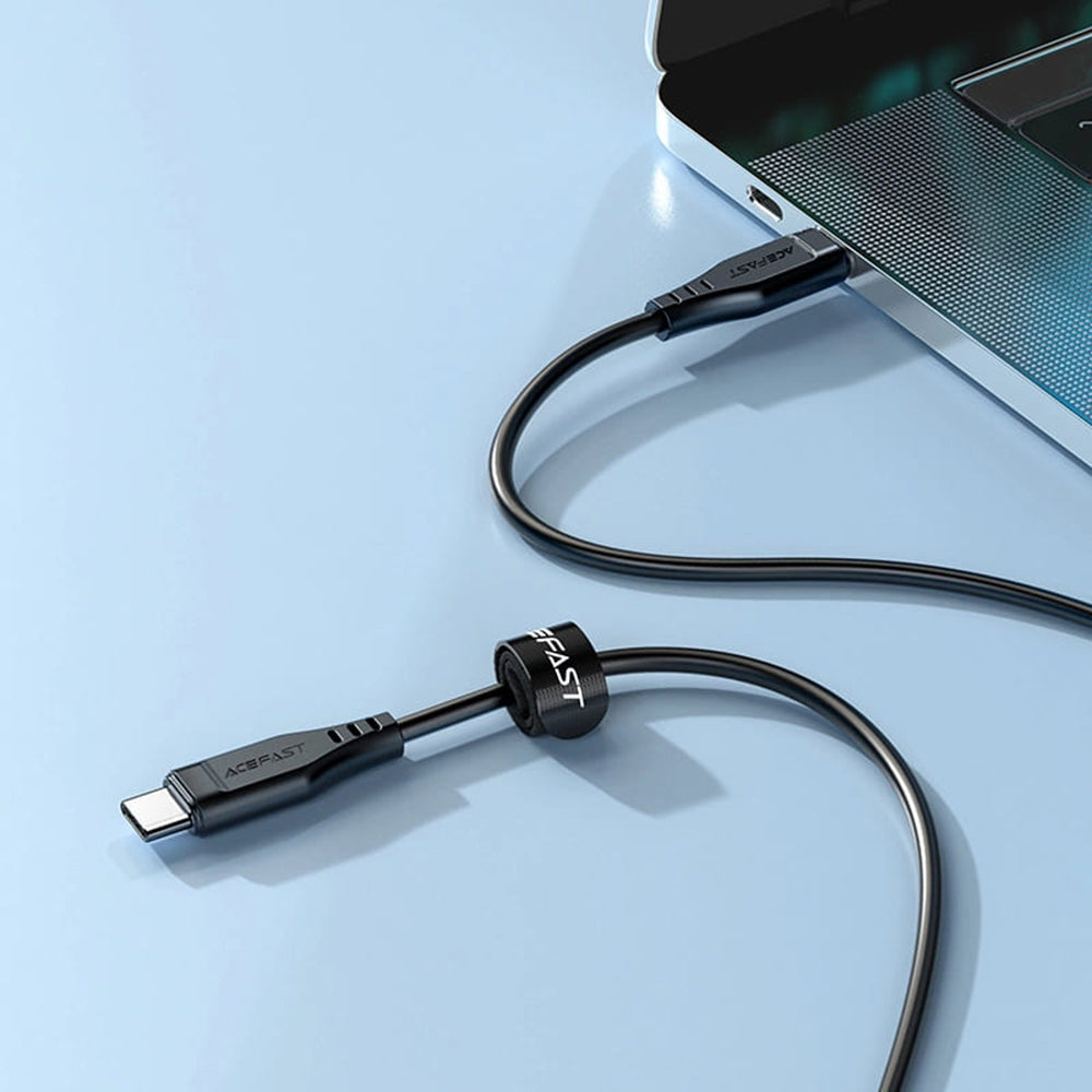 Acefast - Data Cable (C3-03) - Type-C to Type-C, 60W, 3A, 480Mb/s, Fast Charging, 1.2m - Black