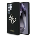 Husa pentru Samsung Galaxy S25 Ultra - Guess Silicone 4G Big Metal Logo (GUHCS25LS4SMDK) - Black