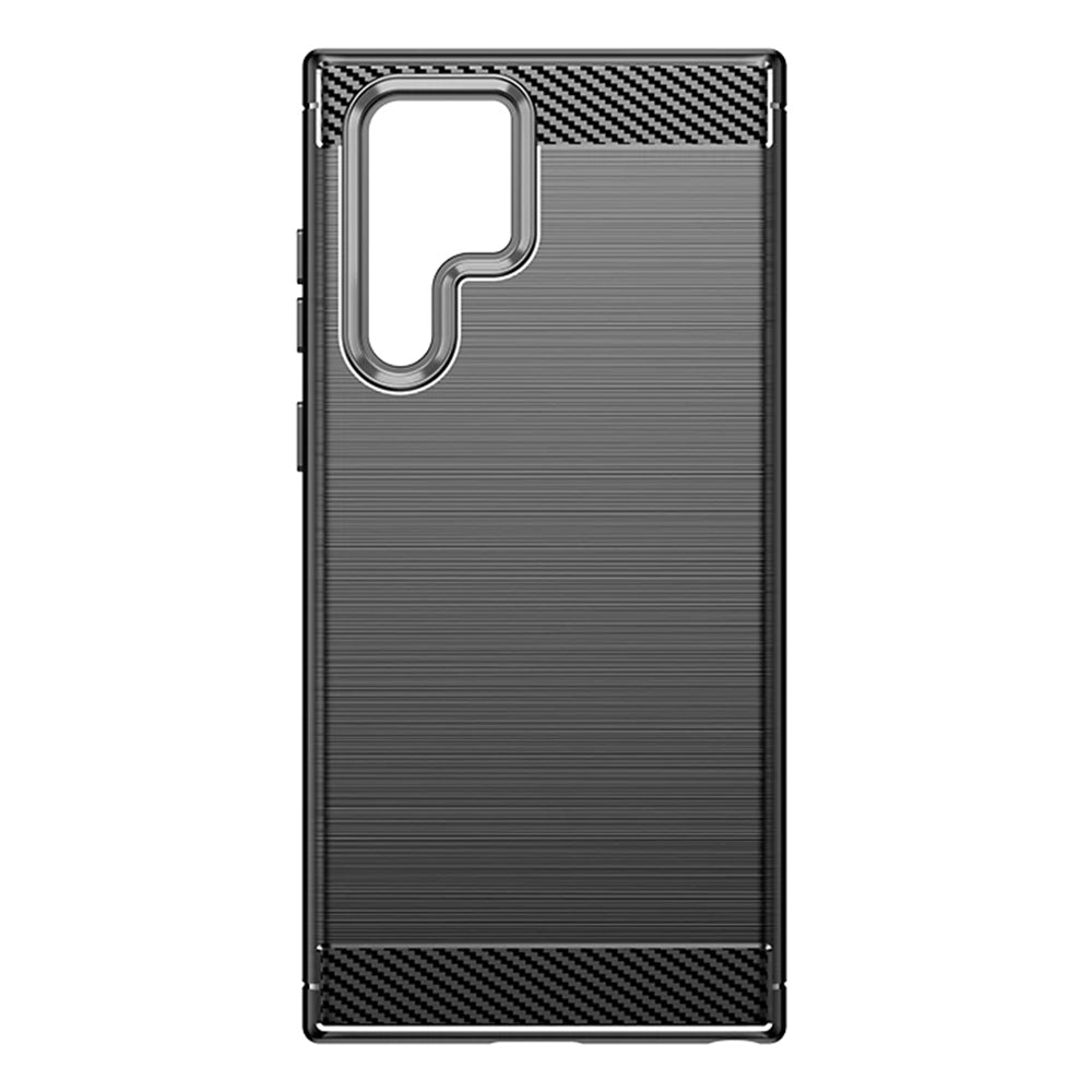 Techsuit - Carbon Silicone - Samsung Galaxy S23 Ultra - Black