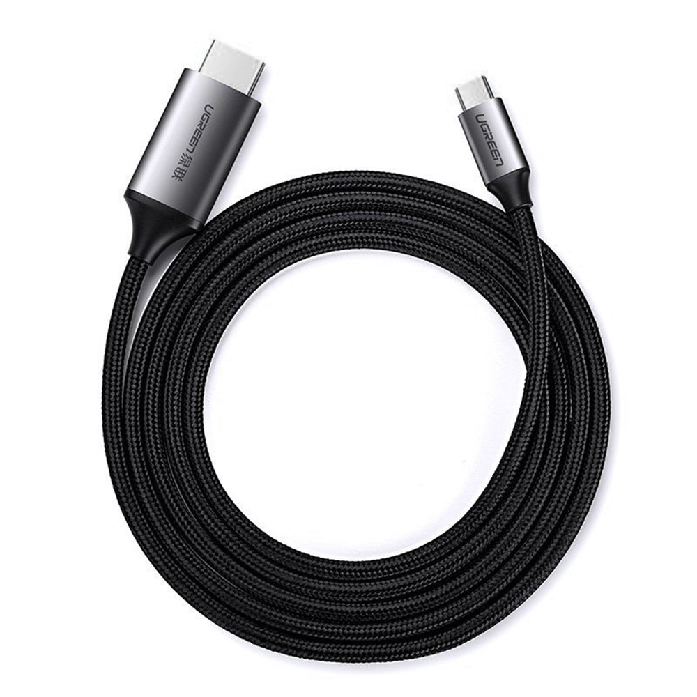 Ugreen Adaptor Ugreen Video Cable Adapter MM142 (50570), Type-C to HDMI, 4K@60Hz, 1.5m, Negru / Gray – imagine 2