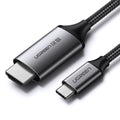 Ugreen Adaptor Ugreen Video Cable Adapter MM142 (50570), Type-C to HDMI, 4K@60Hz, 1.5m, Negru / Gray