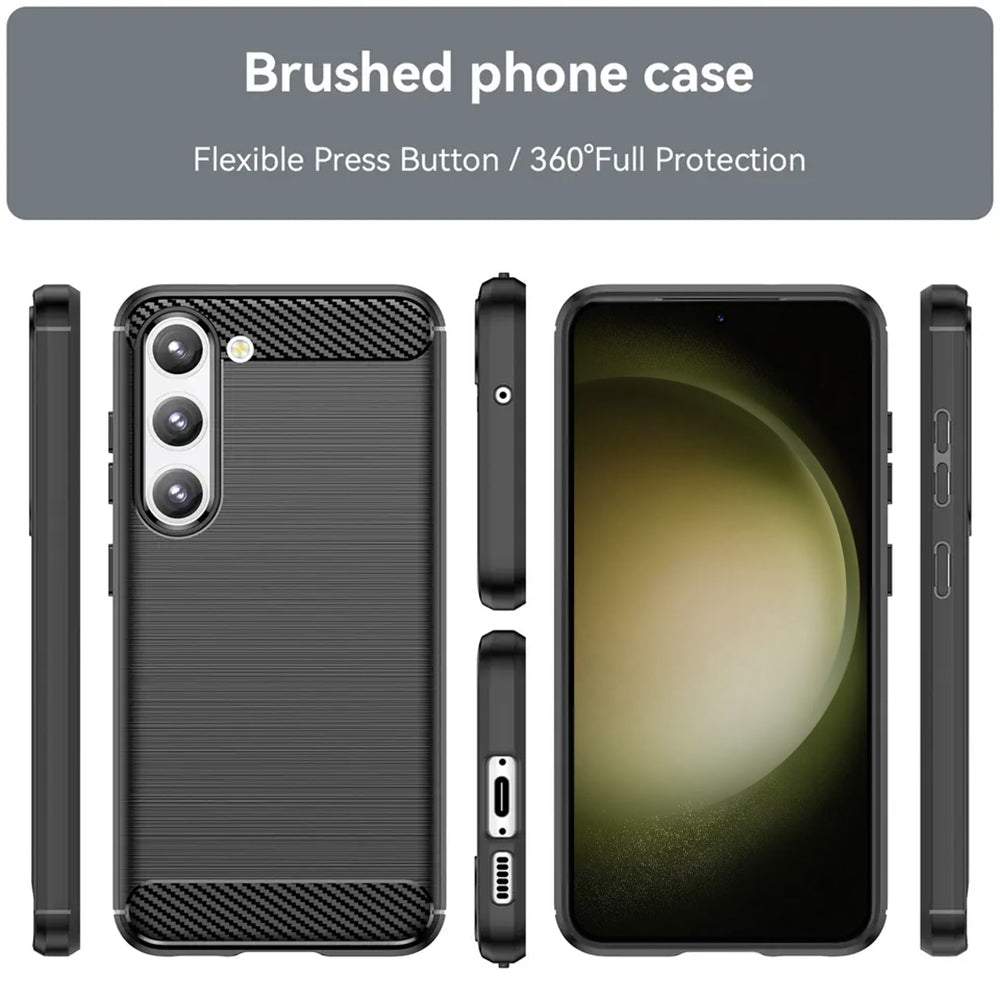 Techsuit - Carbon Silicone - Samsung Galaxy S23 Plus - Black