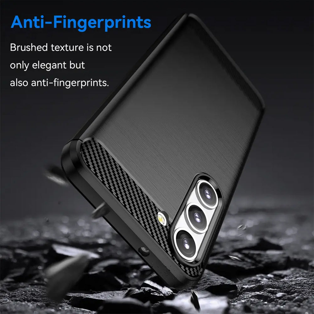 Techsuit - Carbon Silicone - Samsung Galaxy S23 Plus - Black