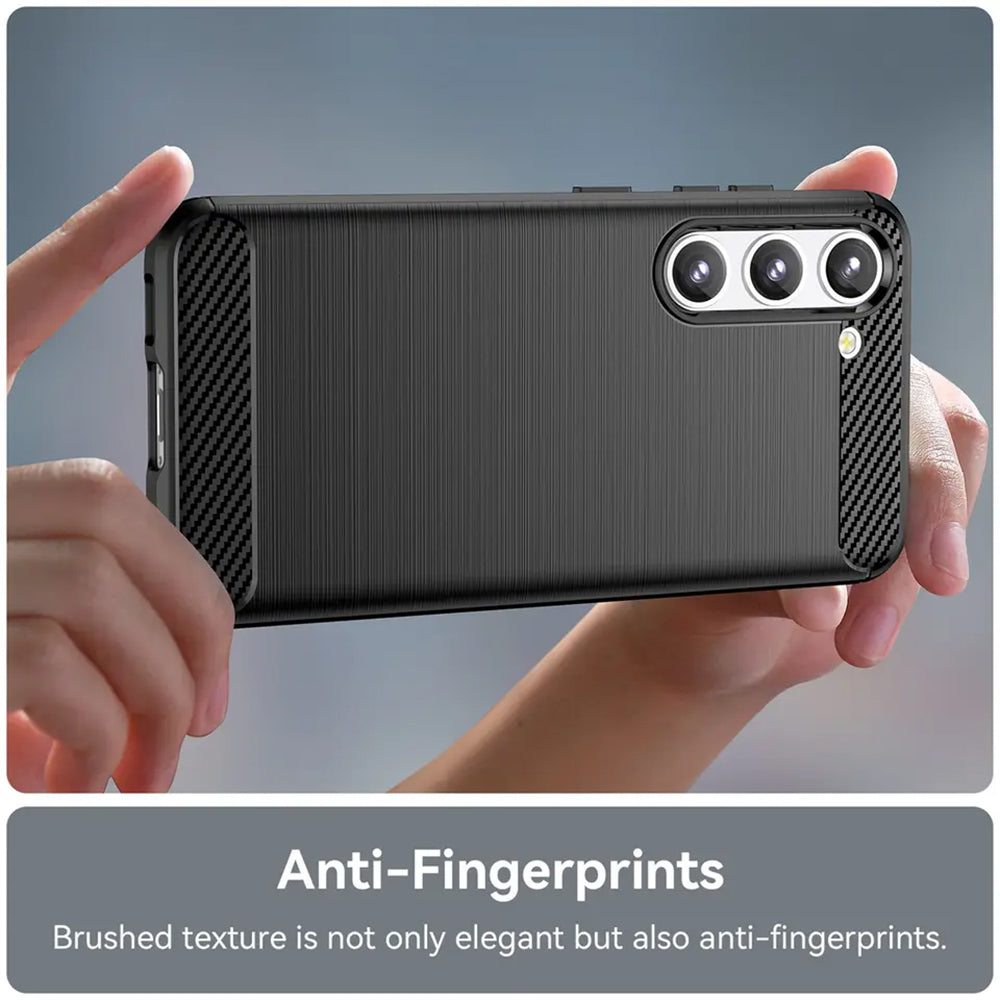 Techsuit - Carbon Silicone - Samsung Galaxy S23 Plus - Black