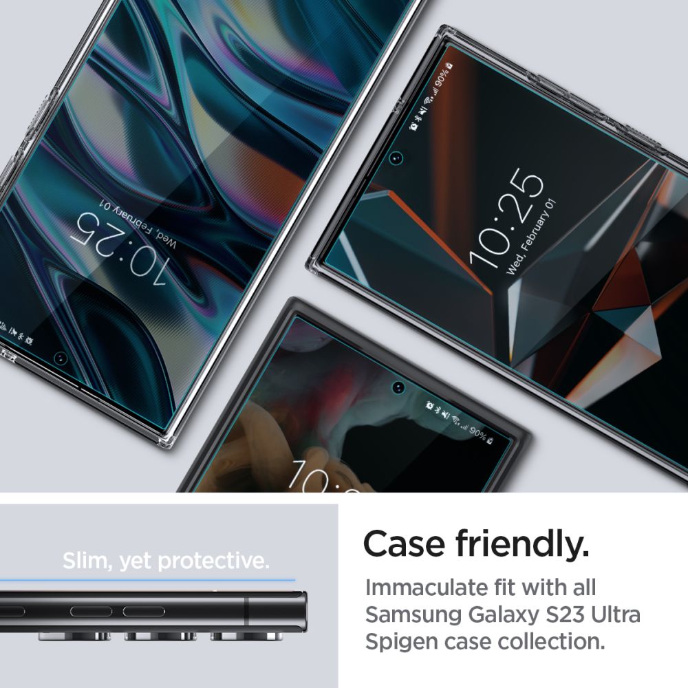 Spigen - (2 pack) Neo Flex (AFL05943) - Samsung Galaxy S23 Ultra - Clear