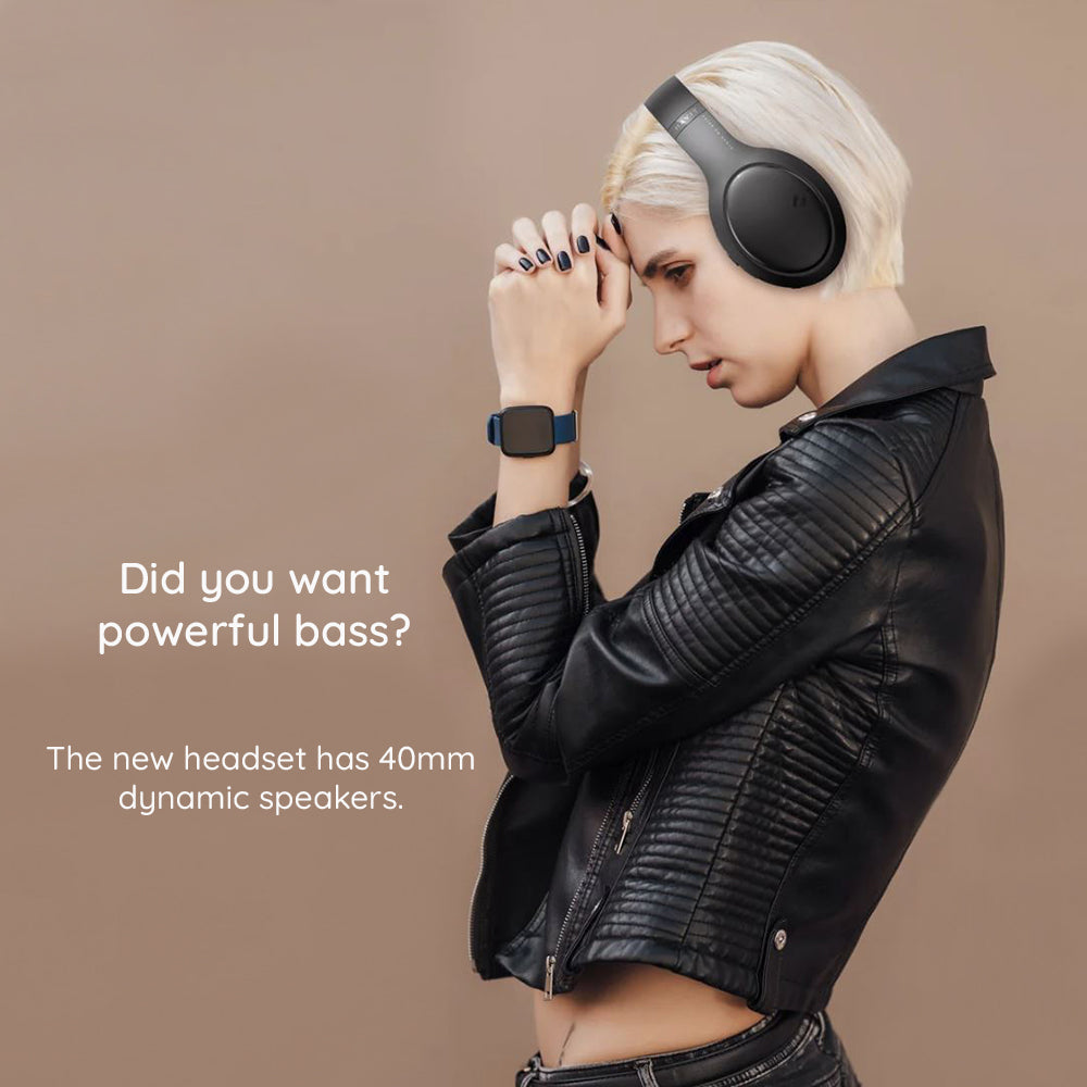 Havit - Wireless Headphones (H633BT) - Bluetooth 5.1, 350mAh, Multipoint, HD Stereo Sound - Black