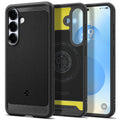 Spigen Husa de protectie Spigen Rugged Armor MagSafe (ACS08998) compatibil cu Samsung Galaxy S25, Negru Mat