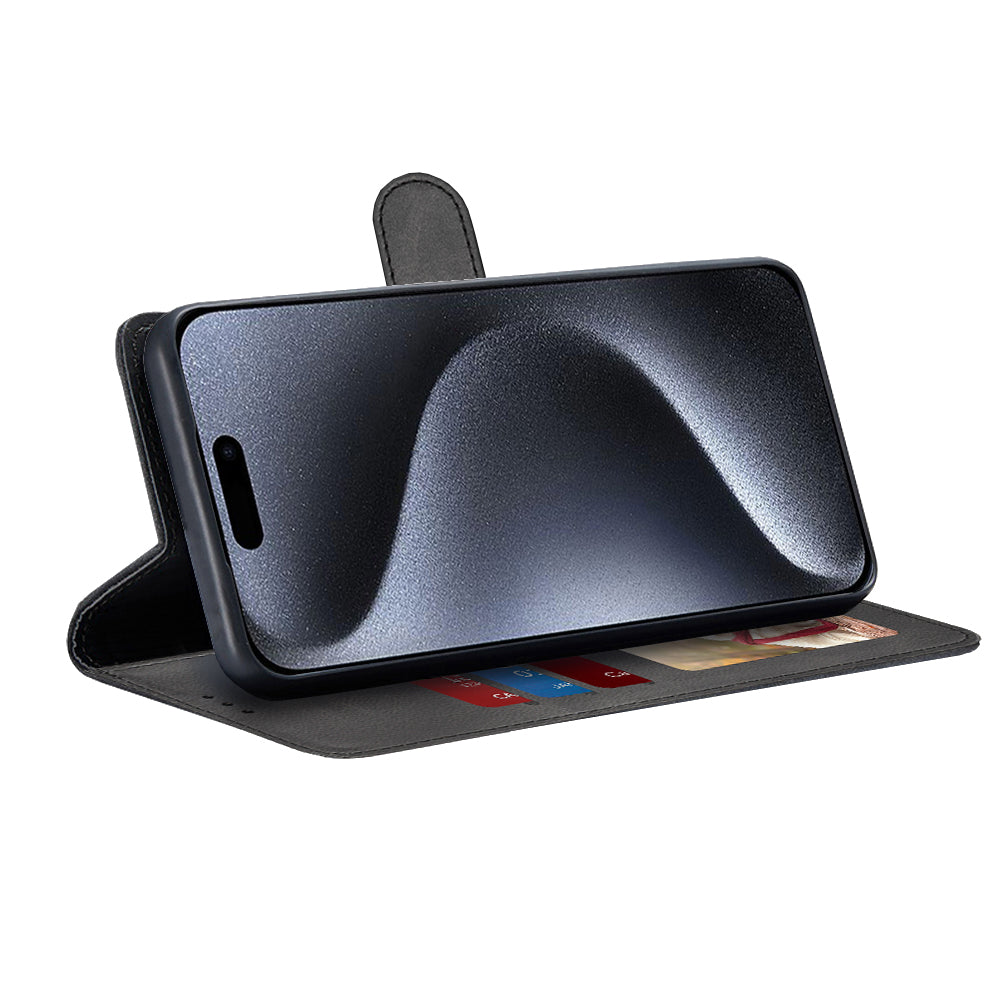 Techsuit - Diary Book - iPhone 15 Pro - Black