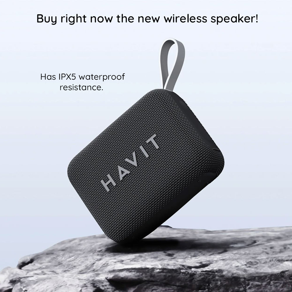 Havit - Wireless Speaker (SK874BT) - Type-C, Bluetooth 5.4, TWS, TF, FM, USB, Hands-Free Call, IPX5, 1200mAh - Squad