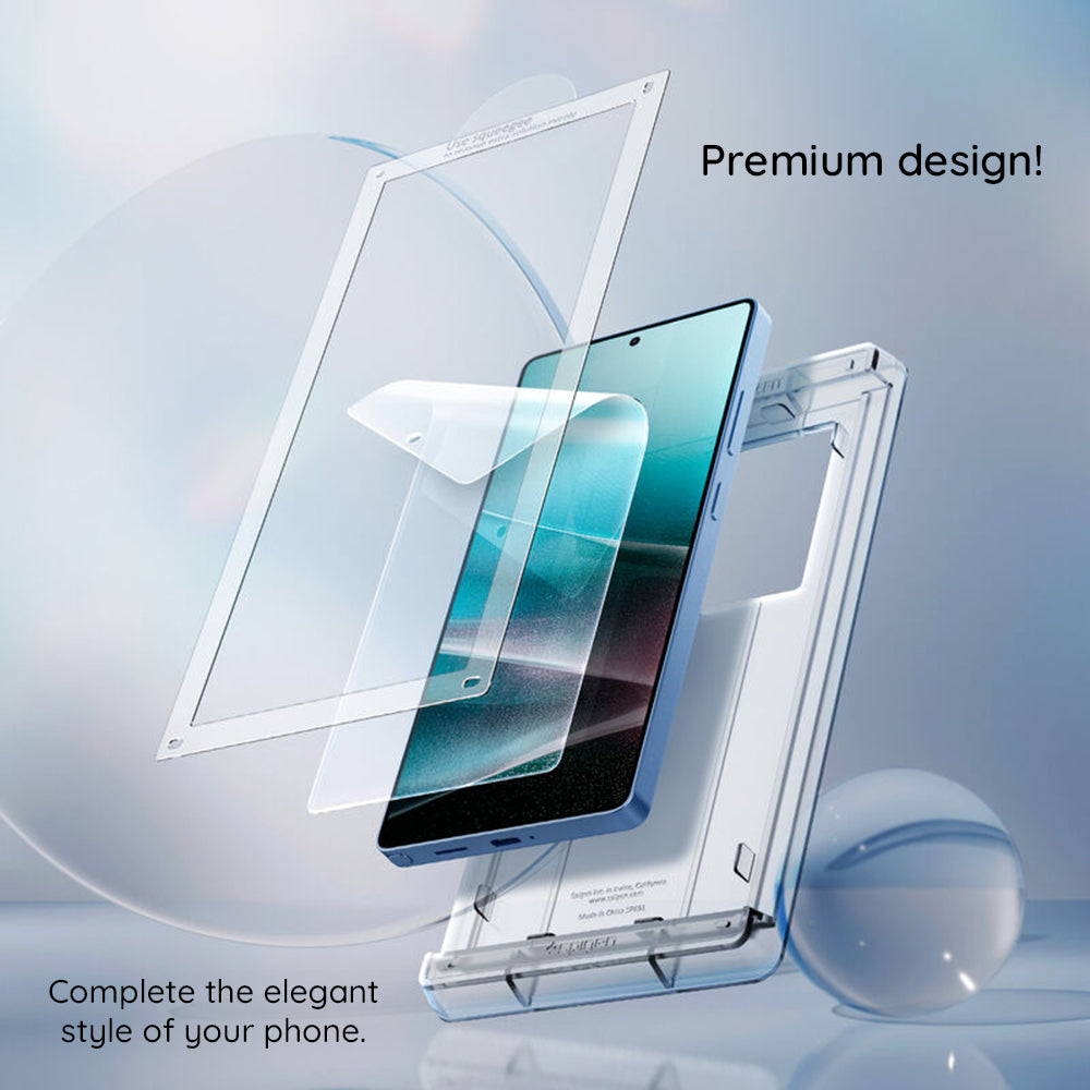 Spigen - Elite Shield EZ Fit HD (AFL09087) - Samsung Galaxy S25 Plus - Clear