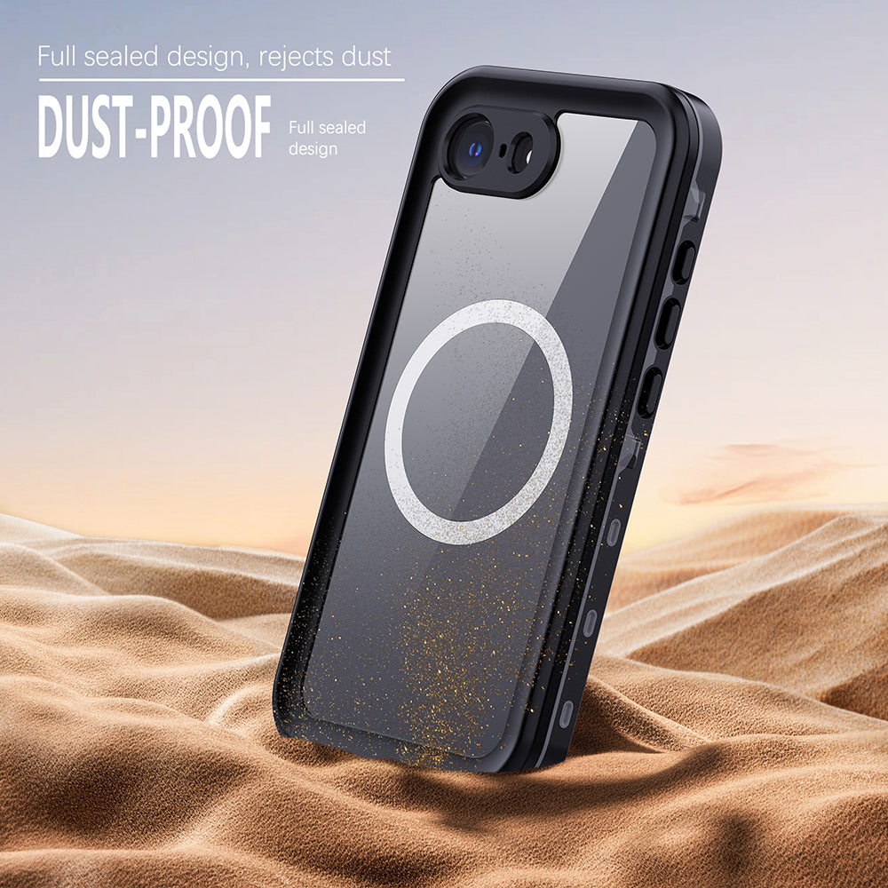 ShellBox Husa de protectie ShellBox Waterproof IP68 compatibil cu iPhone 16e / iPhone 17e, Negru – imagine 5