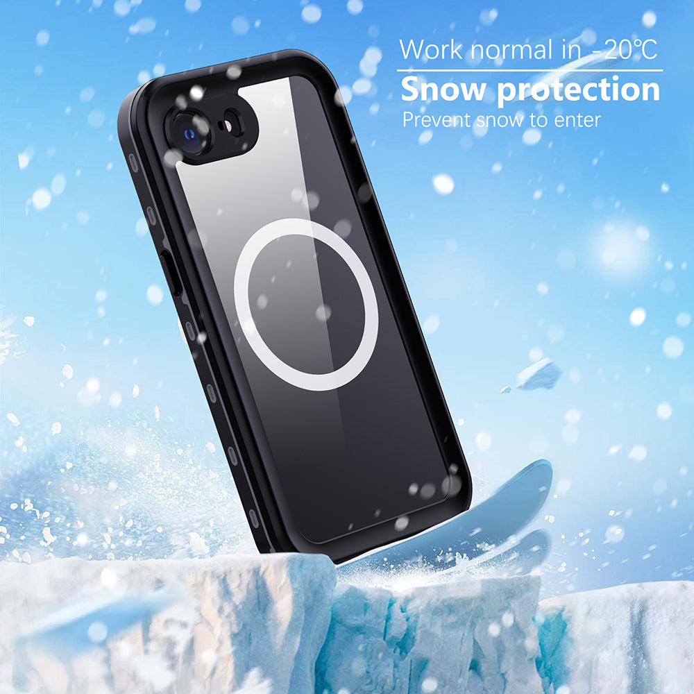 ShellBox Husa de protectie ShellBox Waterproof IP68 compatibil cu iPhone 16e / iPhone 17e, Negru – imagine 6