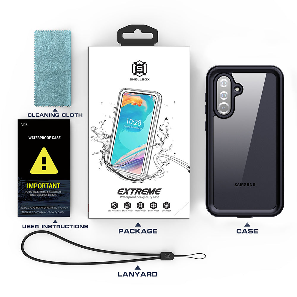 ShellBox - Waterproof IP68 Case - Samsung Galaxy S25 Ultra - Black