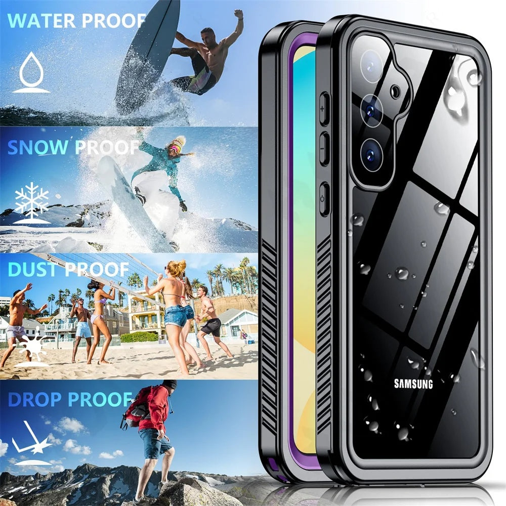ShellBox - Waterproof IP68 Case - Samsung Galaxy S25 Plus - Black