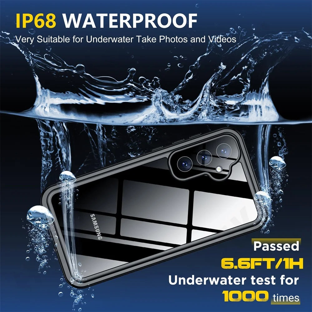 ShellBox - Waterproof IP68 Case - Samsung Galaxy S25 Plus - Black