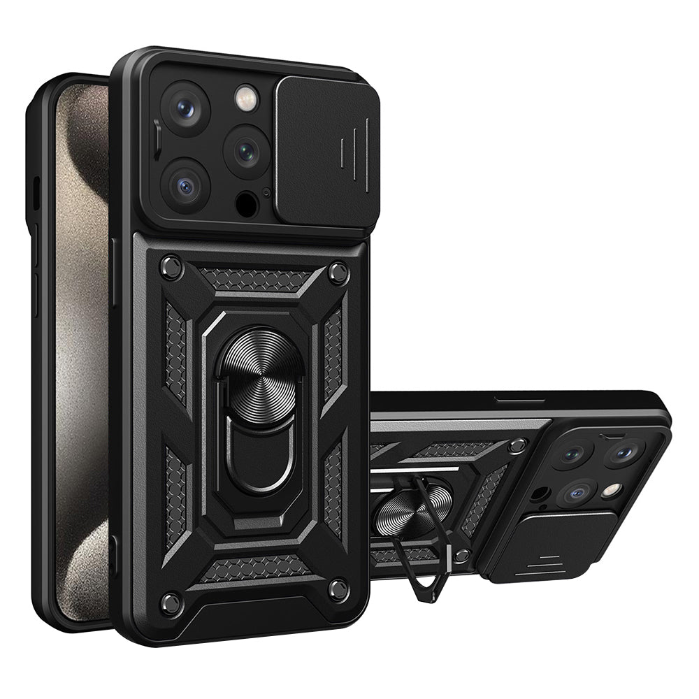 TechSuit Husa de protectie Techsuit CamShield Series compatibil cu iPhone 15 Pro Max, Negru