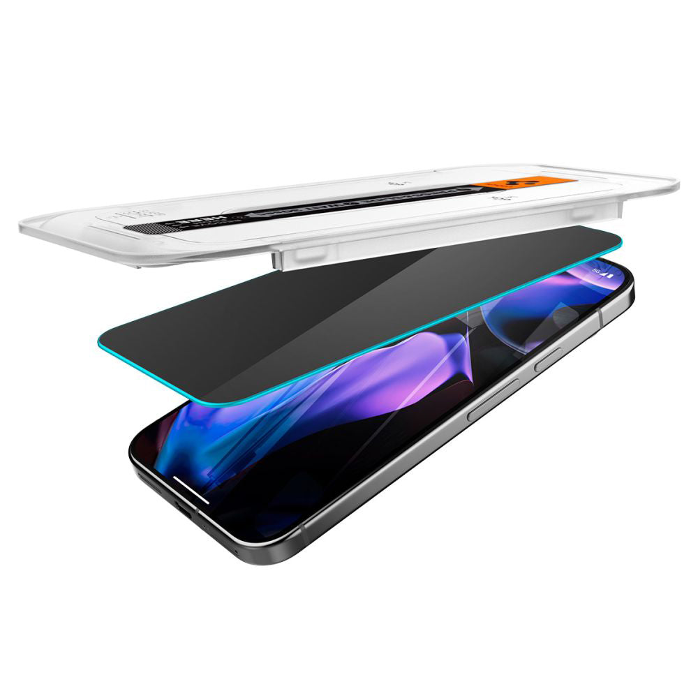 Folie de protectie Spigen Glas.tR EZ-FIT compatibil cu Google Pixel 9 Pro XL, Privacy