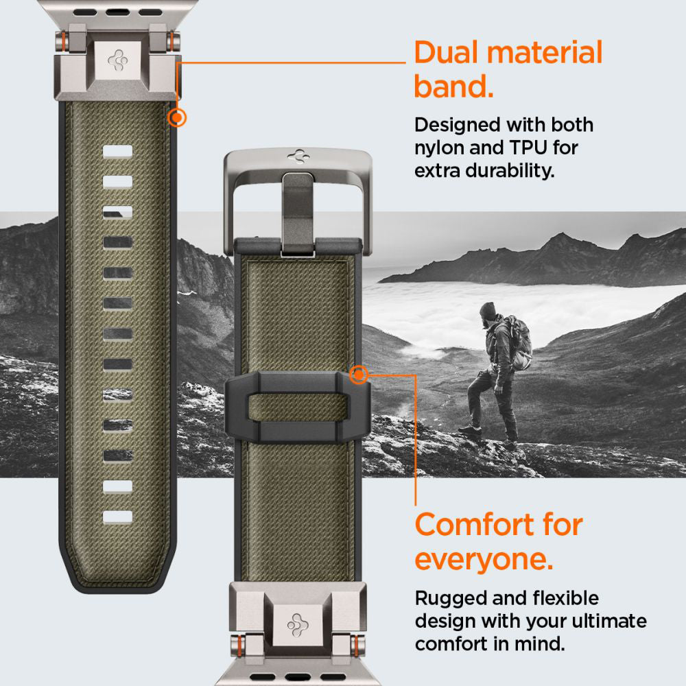 Spigen - DuraPro Armor (AMP09102) - Apple Watch 1/2/3/4/5/6/7/8/9/10/11/SE/SE 2/SE 3/ Ultra/Ultra 2/Ultra 3 (42/44/45/46