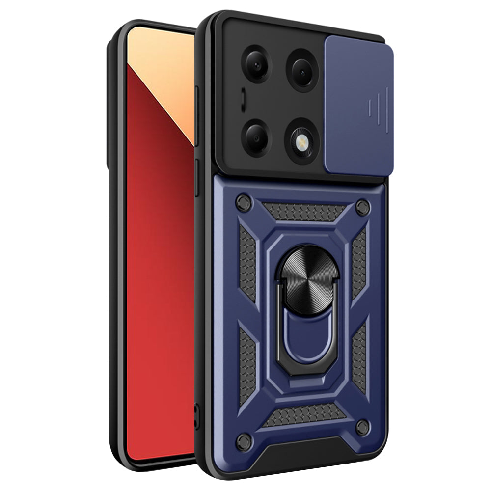 Techsuit - CamShield Series - Xiaomi Redmi Note 13 Pro 4G / Poco M6 Pro 4G / Note 14S 4G - Blue
