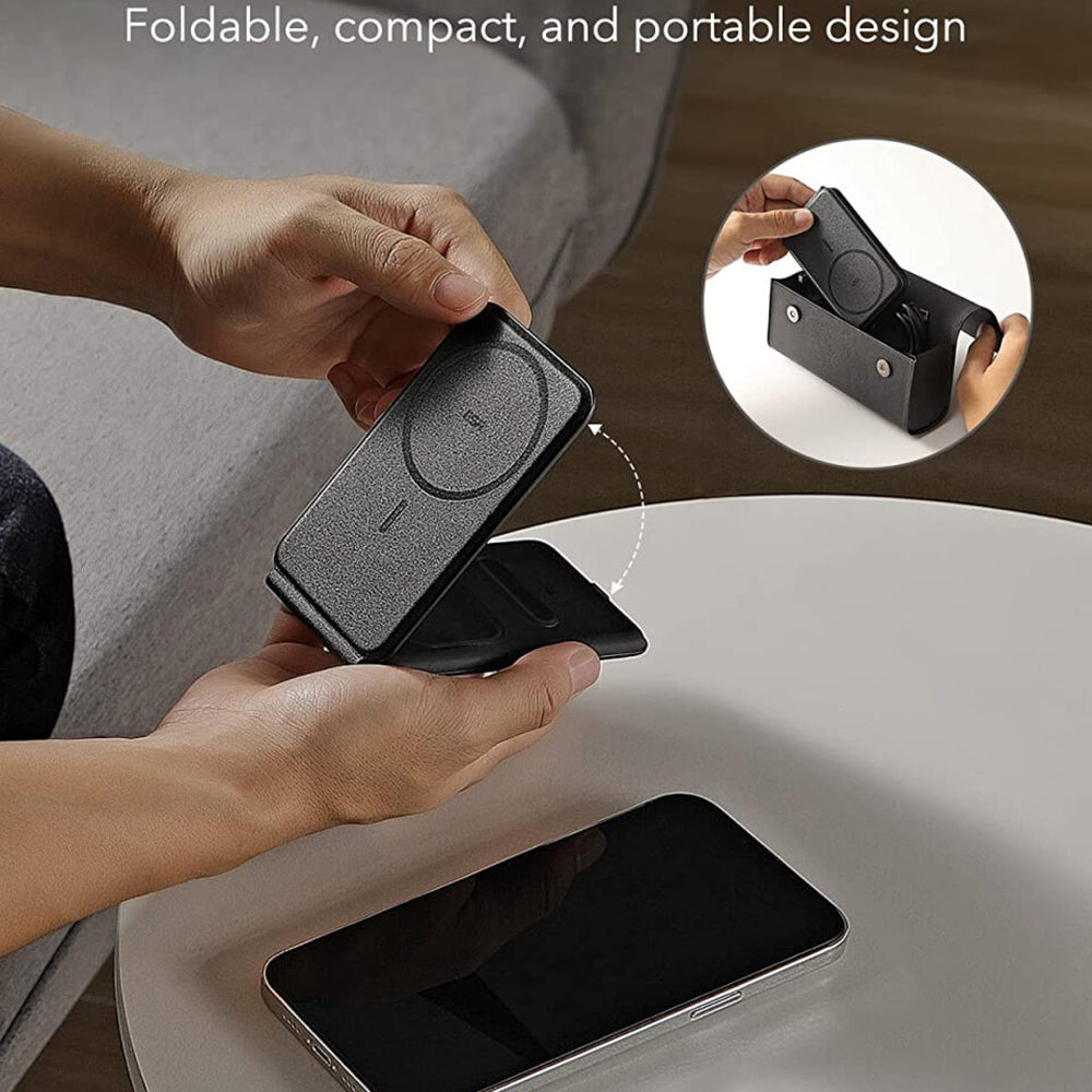 ESR - Premium 3in1 Travel Wireless Charging Set (2C569) - with Bag Accessories, for iPhone, MFi Apple Watch, AirPods, Qi