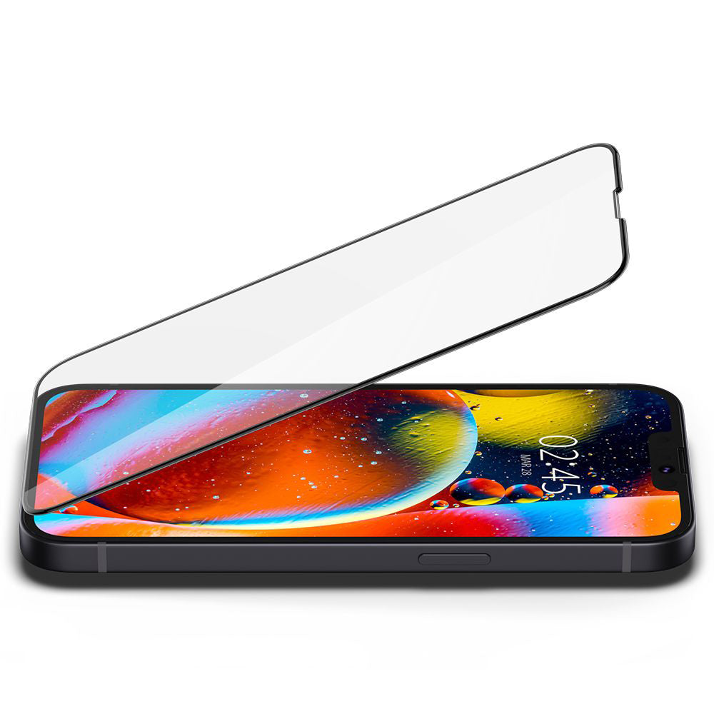 Spigen - Glas.tR Slim (AGL03392) - iPhone 13 / iPhone 13 Pro / iPhone 14 / iPhone 16e / iPhone 17e - Black