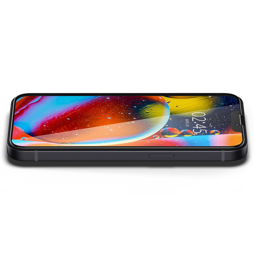 Spigen - Glas.tR Slim (AGL03392) - iPhone 13 / iPhone 13 Pro / iPhone 14 / iPhone 16e / iPhone 17e - Black