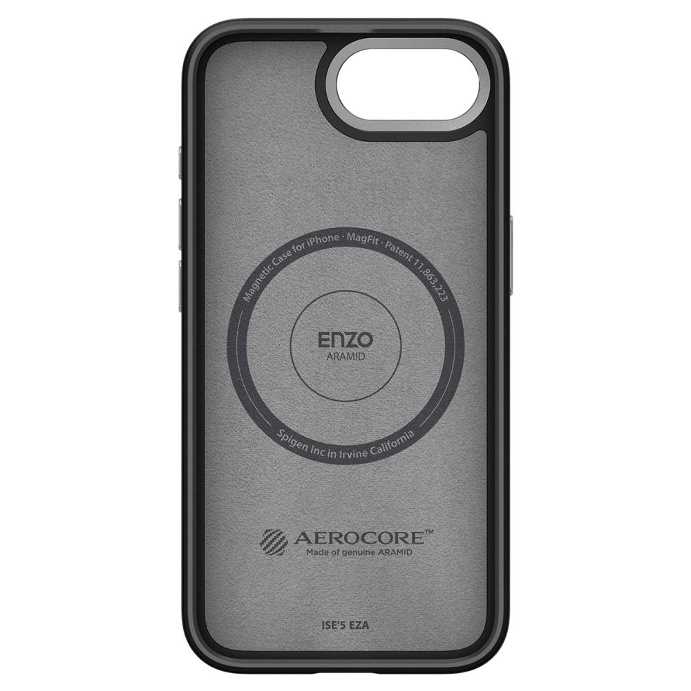 Spigen - Enzo Aramid MagSafe (ACS09153) - iPhone 16e / iPhone 17e - Matte Black