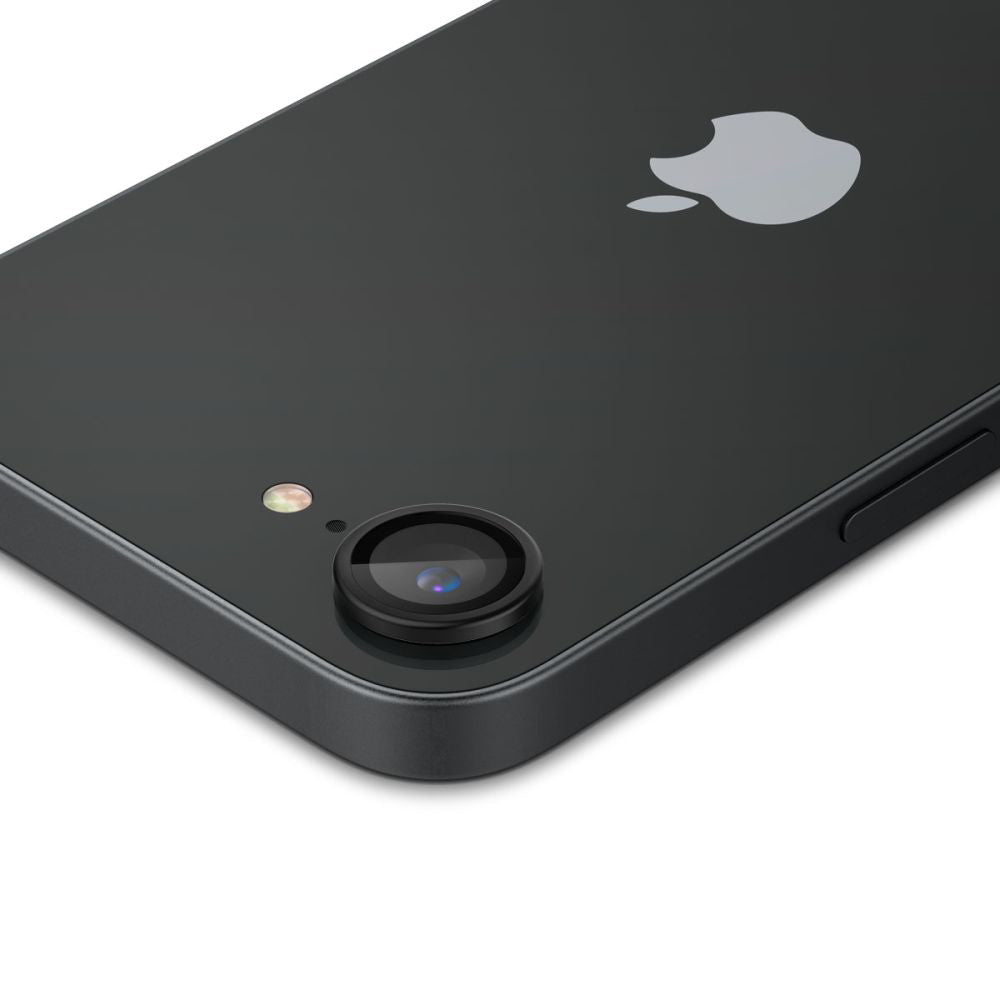 Spigen - (2 pack) Optik.tR EZ Fit Pro Camera Glass (AGL09279) - iPhone 16e / iPhone 17e - Black