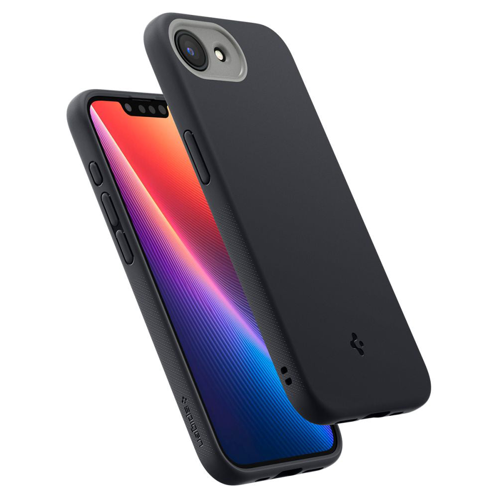 Spigen Husa de protectie Spigen Caseology Nano Pop MagSafe (ACS09155) compatibil cu iPhone 16e / iPhone 17e, Negru Sesam