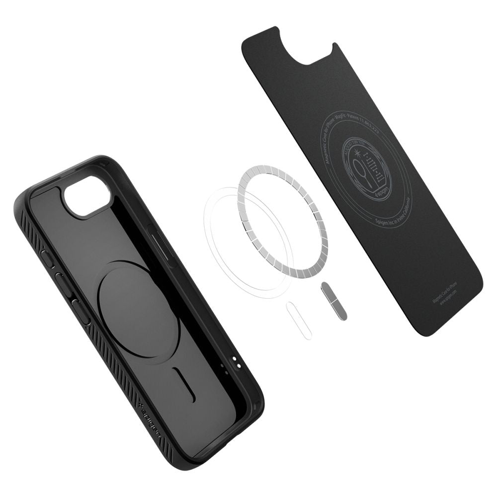 Husa de protectie Spigen Liquid Air compatibil cu iPhone 16e / iPhone 17e, Negru