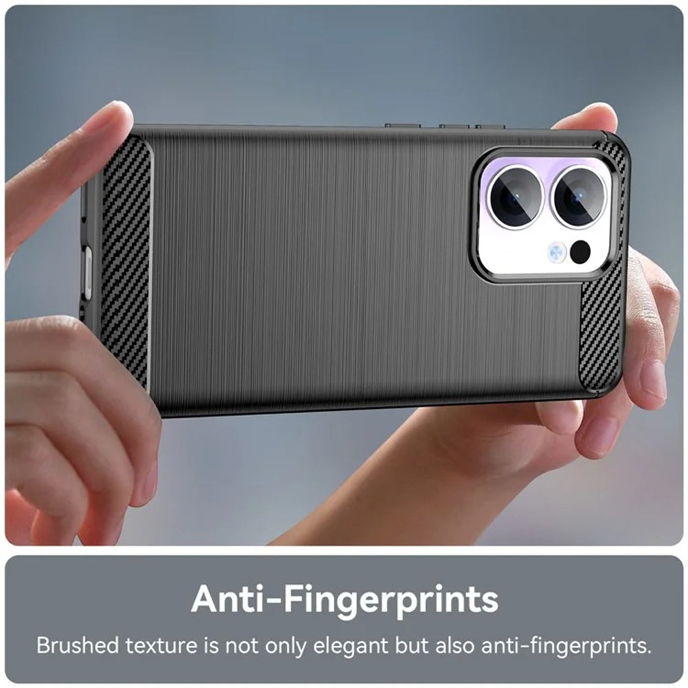 Techsuit - Carbon Silicone - Oppo Reno13 Pro - Black