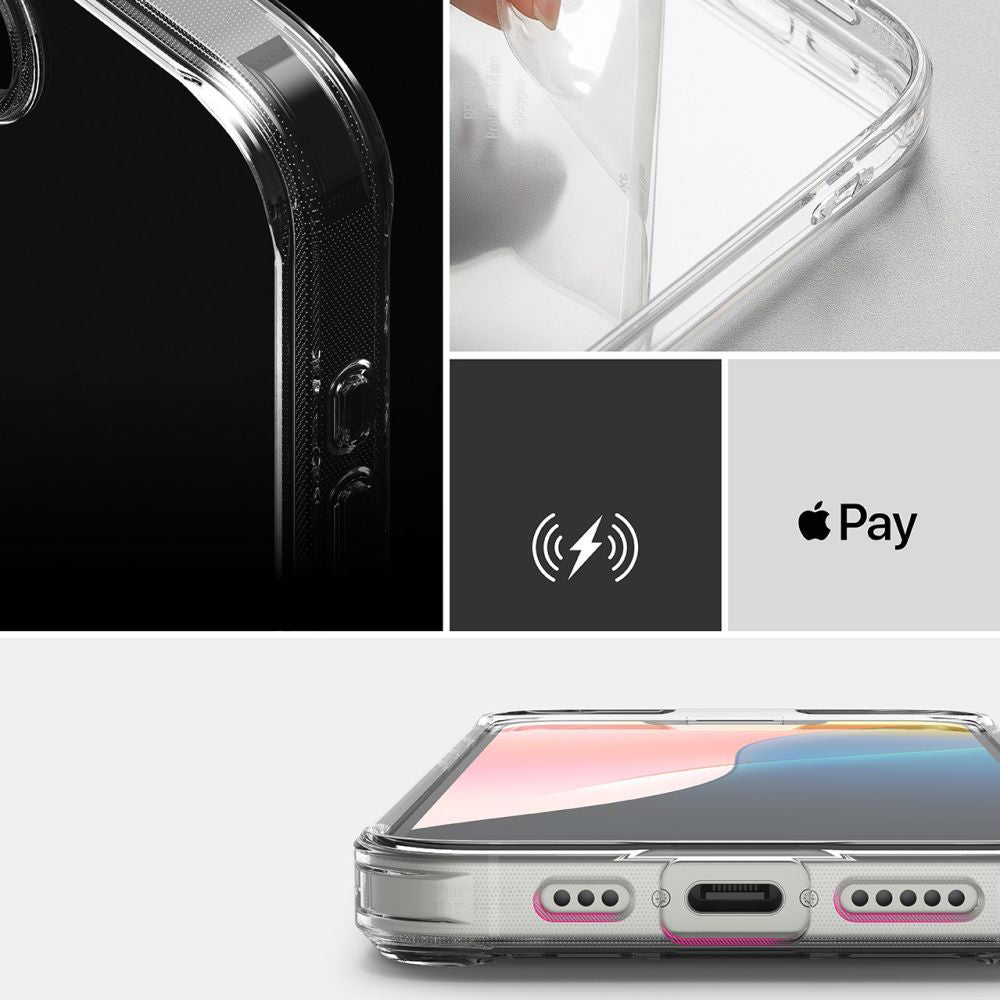 Ringke Husa de protectie Ringke Fusion compatibil cu iPhone 16e / iPhone 17e, Transparent – imagine 6