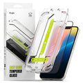 Ringke Folie de protectie Ringke Easy Slide Tempered Glass (set de 2) compatibil cu iPhone 16e / iPhone 17e, Negru