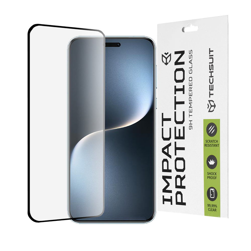 Techsuit - 111D Full Cover / Full Glue Glass / 3D Curved Screen - Honor Magic7 Pro - Black